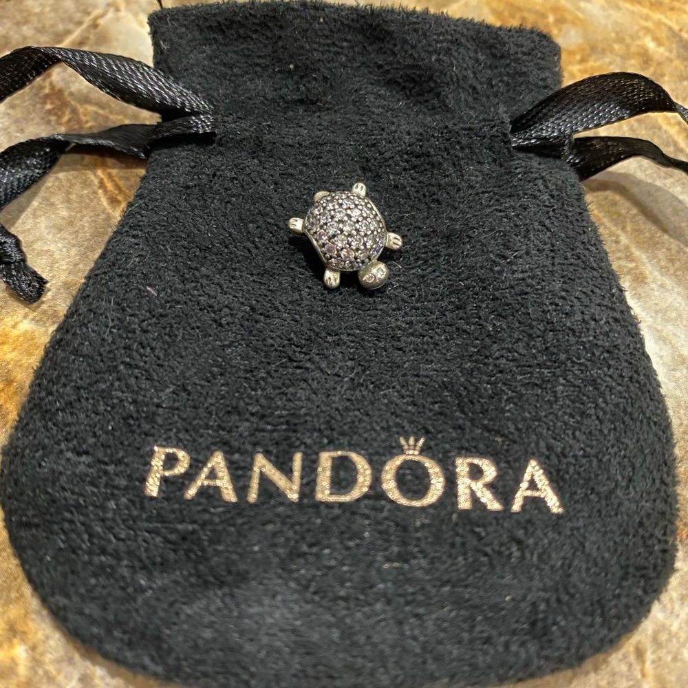 Pave Turtle Pandora Charm